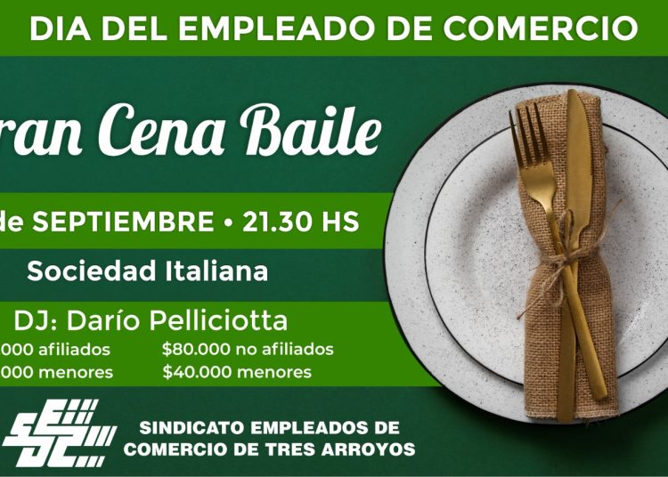 El Sindicato Empleados de Comercio celebrará su día con una gran fiesta y sorteos millonarios