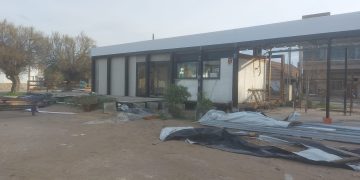 Prosiguen con las mejoras en la casilla turística claromequense