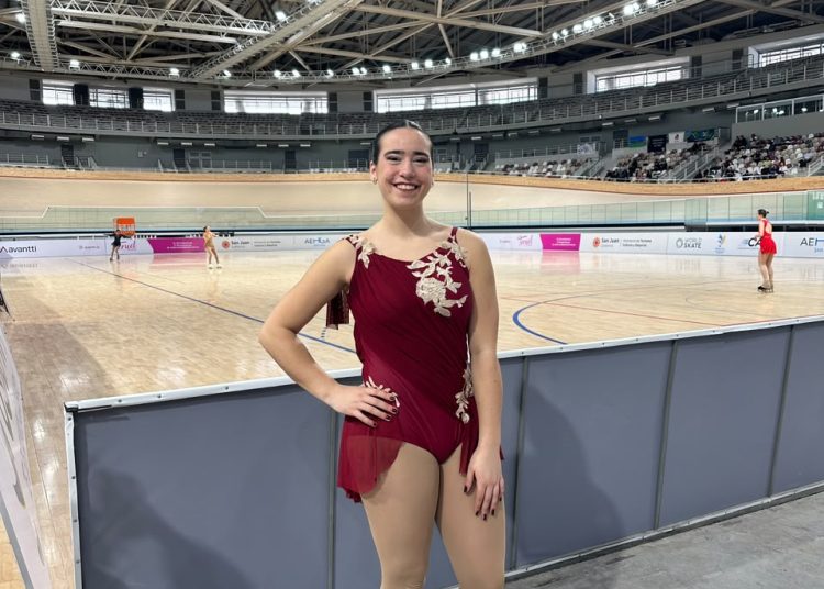 Camila Douma compitió en la Copa Nacional de Patín y se ubicó entre las mejores del país