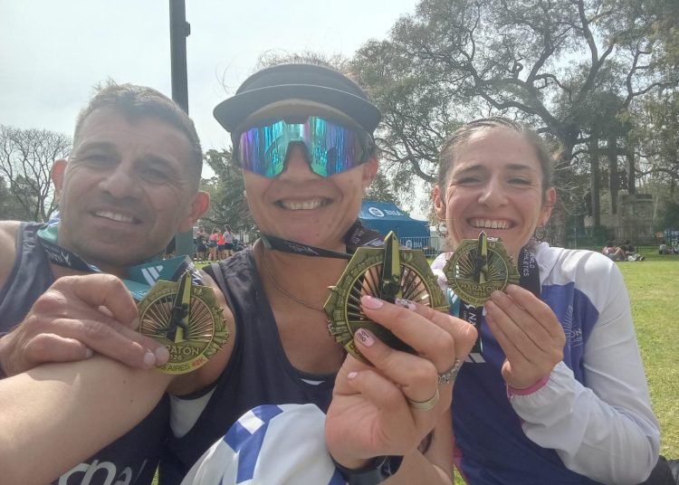 Destacada participación de atletas tresarroyenses en el Maratón de Buenos Aires