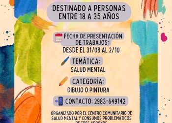 El Centro Comunitario de Salud Mental de Tres Arroyos lanzó el 1.º Concurso de Dibujo y Pintura