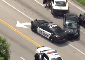 Detuvieron a un hombre tras una intensa persecución policial por el robo de un vehículo en Florida