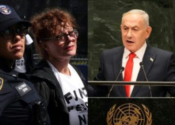 Arrestaron a Susan Sarandon en Nueva York durante una protesta contra Benjamín Netanyahu
