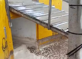 Graves daños en la costa de Reta tras una fuerte sudestada y la destrucción parcial de un desagüe pluvial