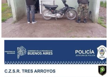 El Comando de Prevención Rural esclareció el hurto de una motocicleta tras dos allanamientos en Cascallares y Tres Arroyos
