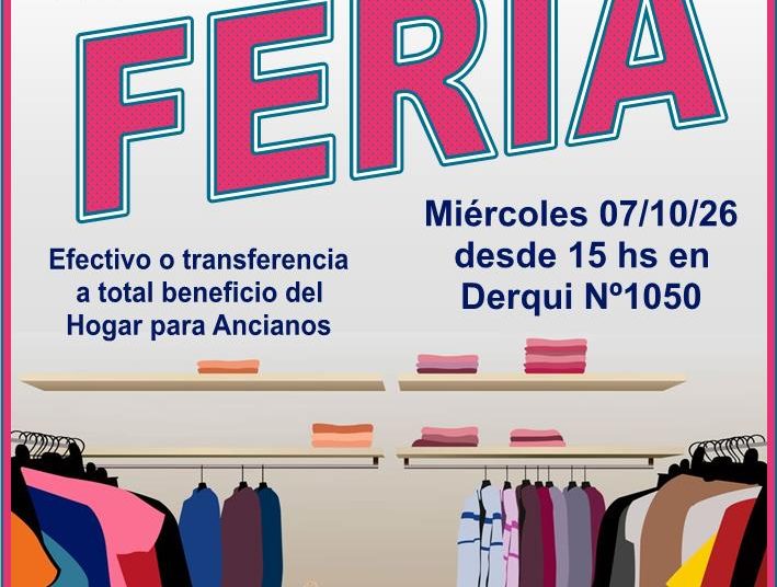 Miércoles de feria en beneficio del Hogar para Ancianos