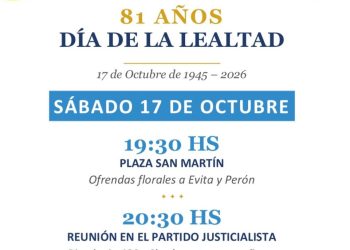 Convocatoria peronista: Se vienen los 81 años del Día de la Lealtad