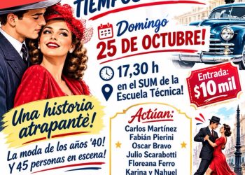 Historias de Conventillo se presenta este domingo en el SUM de la Escuela Técnica